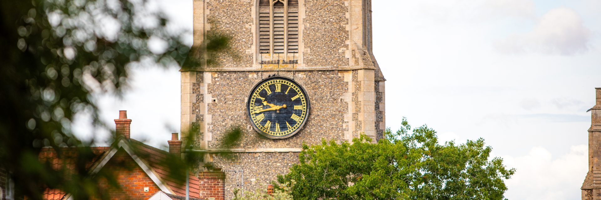 A church building in a Norfolk market town