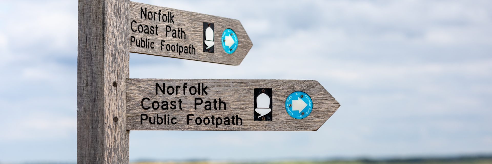 An image showing the Norfolk Coastal path signage